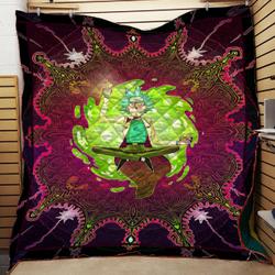 Meditation Rick Sanchez Quilt and Home Decor