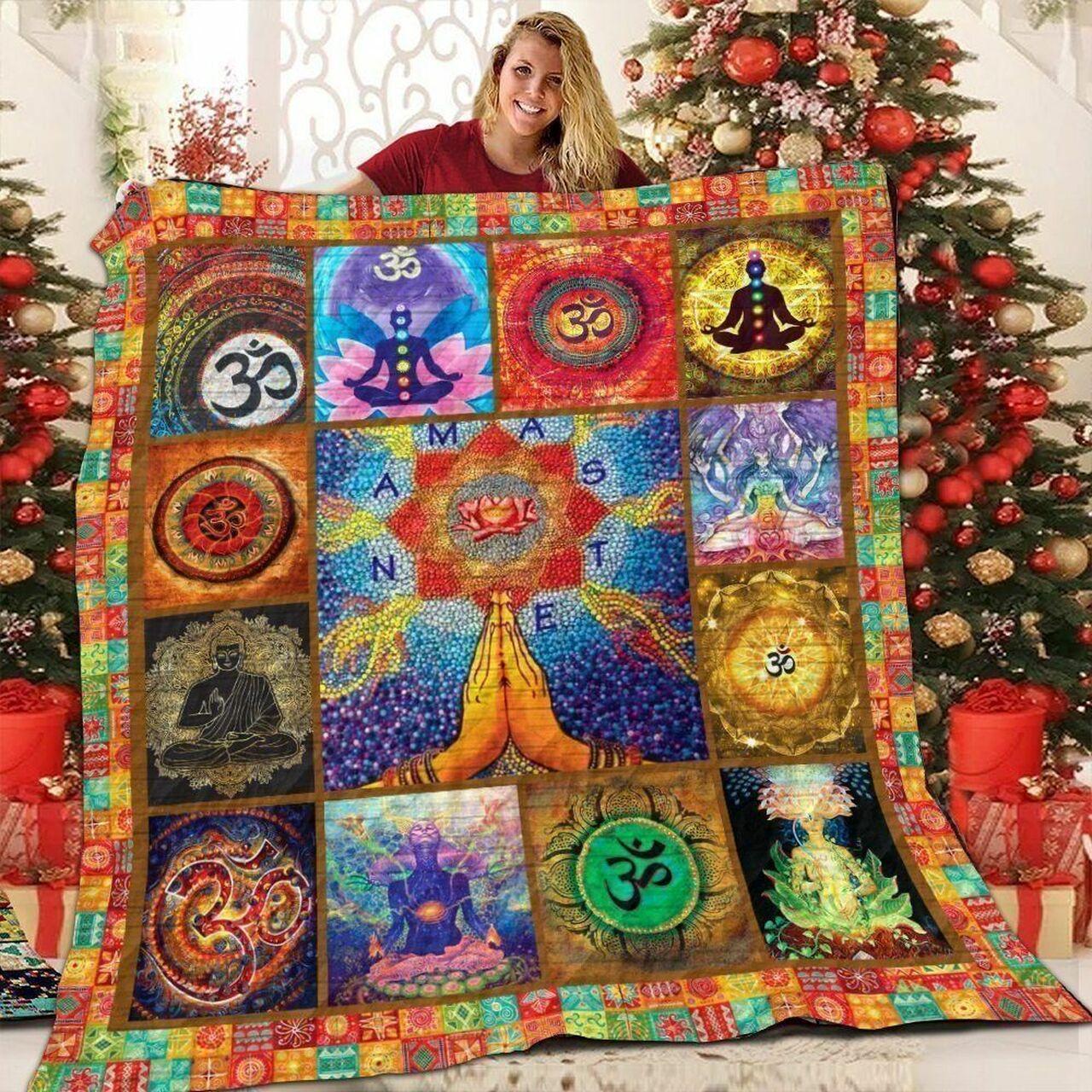 Meditation The World V1 QE 3D Customized Quilt and Home Decor