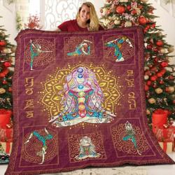 Meditation Yoga Girl R 3D Customized Quilt and Home Decor