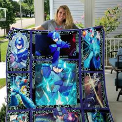 Mega Man Quilt Blanket and Home Decor