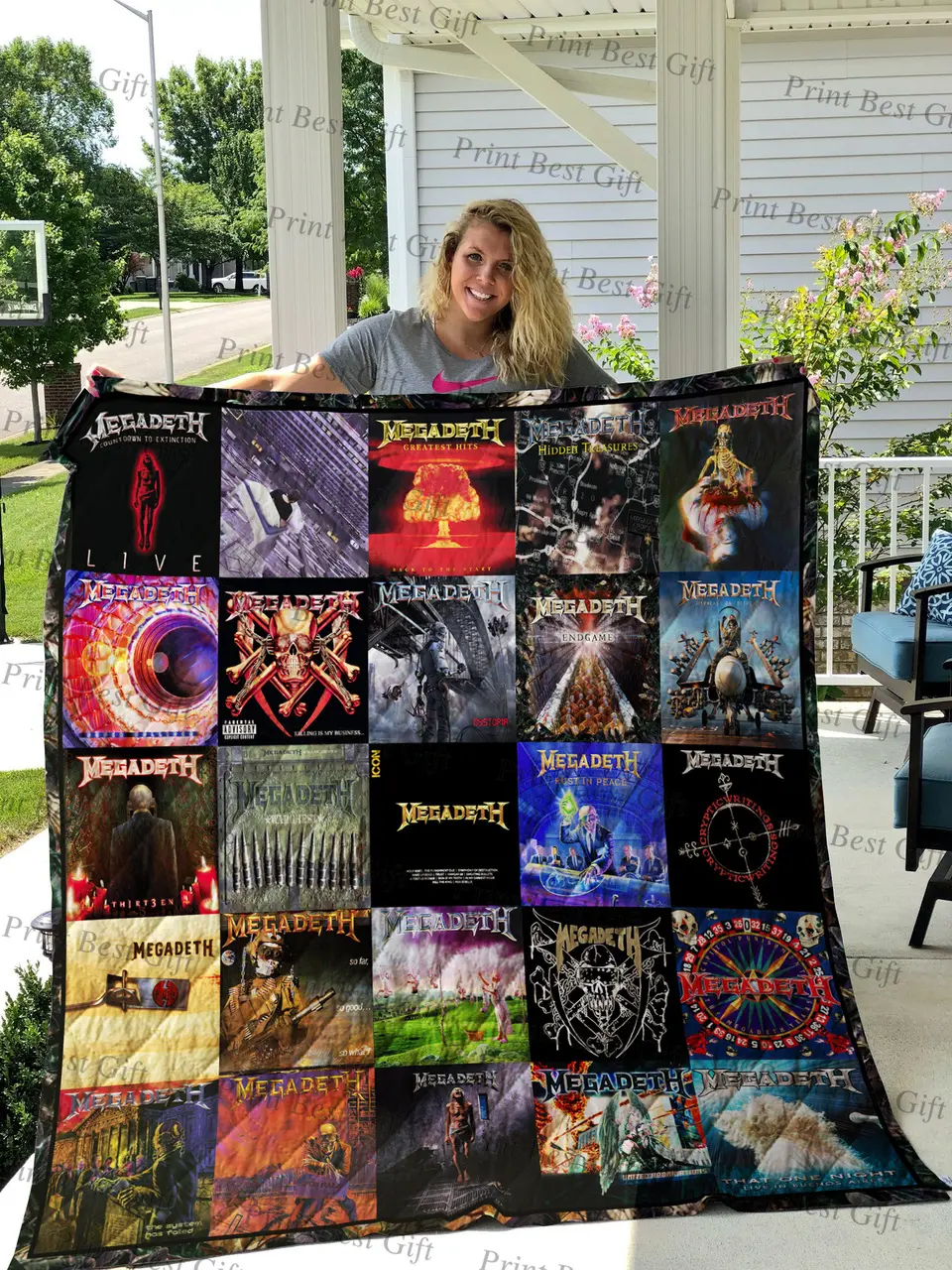 Megadeth Albums Cover Poster Quilt 2 and Home Decor
