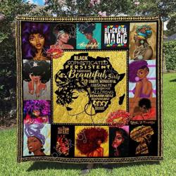 Melanin Queen Blanket Kc1507 Quilt and Home Decor