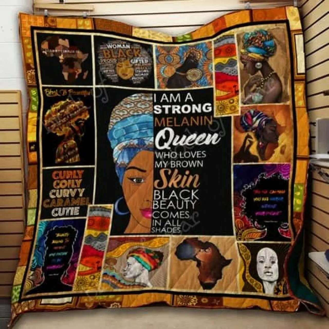 Melanin Queen Cl2100323Mdq Quilt Blanket and Home Decor