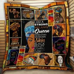 Melanin Queen Cl2100323Mdq Quilt Blanket and Home Decor