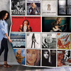 Melissa Etheridge Albums Quilt Blanket 02 and Home Decor