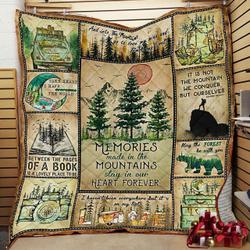 Memories Made In The Mountain Stay In Our Heart Forever Quilt Dxp and Home Decor