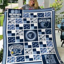 Memphis Grizzlies Quilt Blanket B200627  Quilt and Home Decor