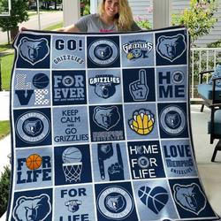 Memphis Grizzlies Quilt Blanket B200628  Quilt and Home Decor