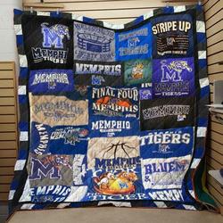 Memphis Tigers Banket Quilt Blanket Lv01  Quilt and Home Decor