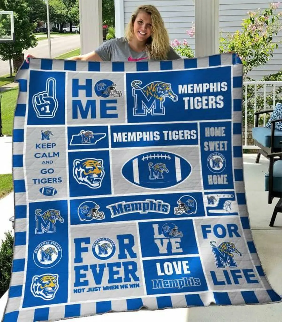 Memphis Tigers Quilt Blanket B070619 Quilt and Home Decor