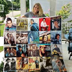 Merle Haggard Quilt Blanket 0877 and Home Decor