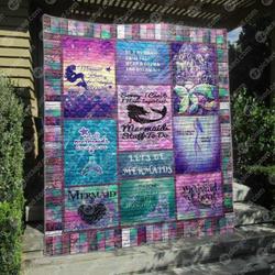 Mermaid By Heart Quilt Blanket Hp47  Quilt and Home Decor