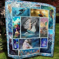Mermaid Cl28110204Mdq Quilt Blanket and Home Decor