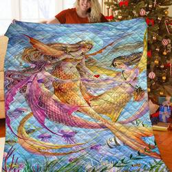 Mermaid Quilt Bdw and Home Decor