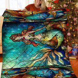 Mermaid Quilt Bgj and Home Decor