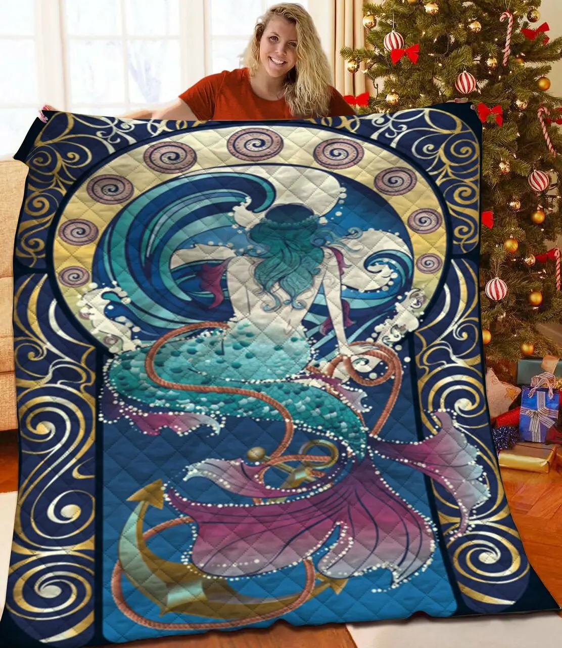 Mermaid Quilt Bgo and Home Decor