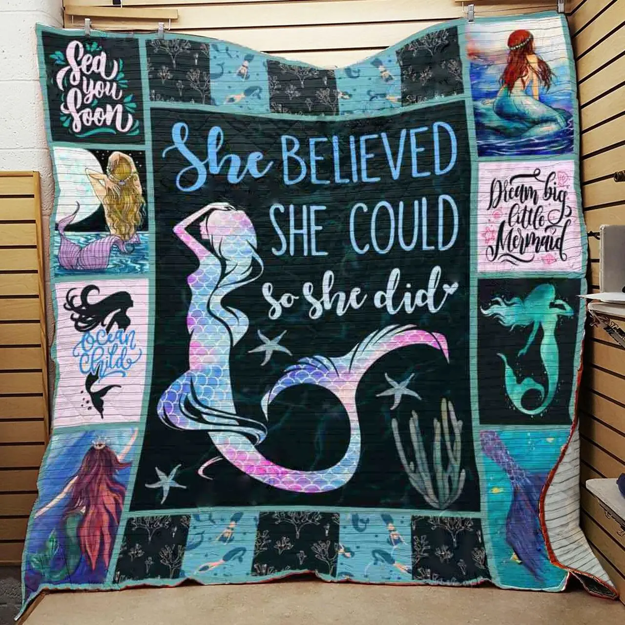 Mermaid Quilt Bhx and Home Decor