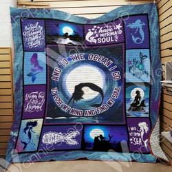 Mermaid Quilt Blanket Dhc06021095Td and Home Decor