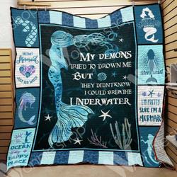 Mermaid Quilt Blanket Dhc06021131Td and Home Decor