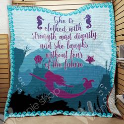 Mermaid Quilt Blanket Dhc06021134Td and Home Decor