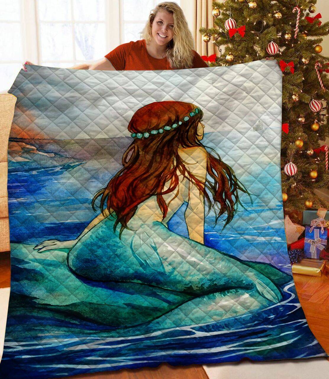 Mermaid Quilt Dux and Home Decor