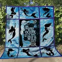 Mermaid TH2509377CL Quilt Blanket and Home Decor