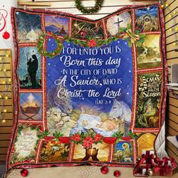 Merry Christmas And Happy Birthday Jesus Cl14100314Mdq Quilt Blanket and Home Decor