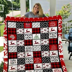 Merry Christmas Theme Dear Santa Define Good Quilt Blanket Great Customized Blanket Gifts For Birthday Christmas Thanksgiving and Home Decor