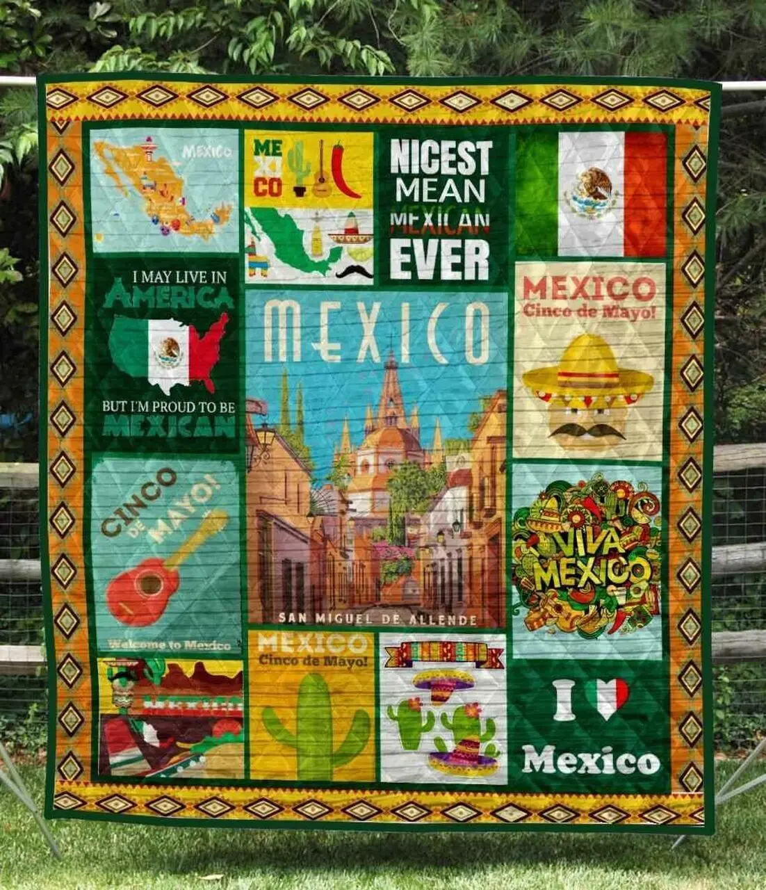 Mexico 1 Blanket Th1307 Quilt and Home Decor
