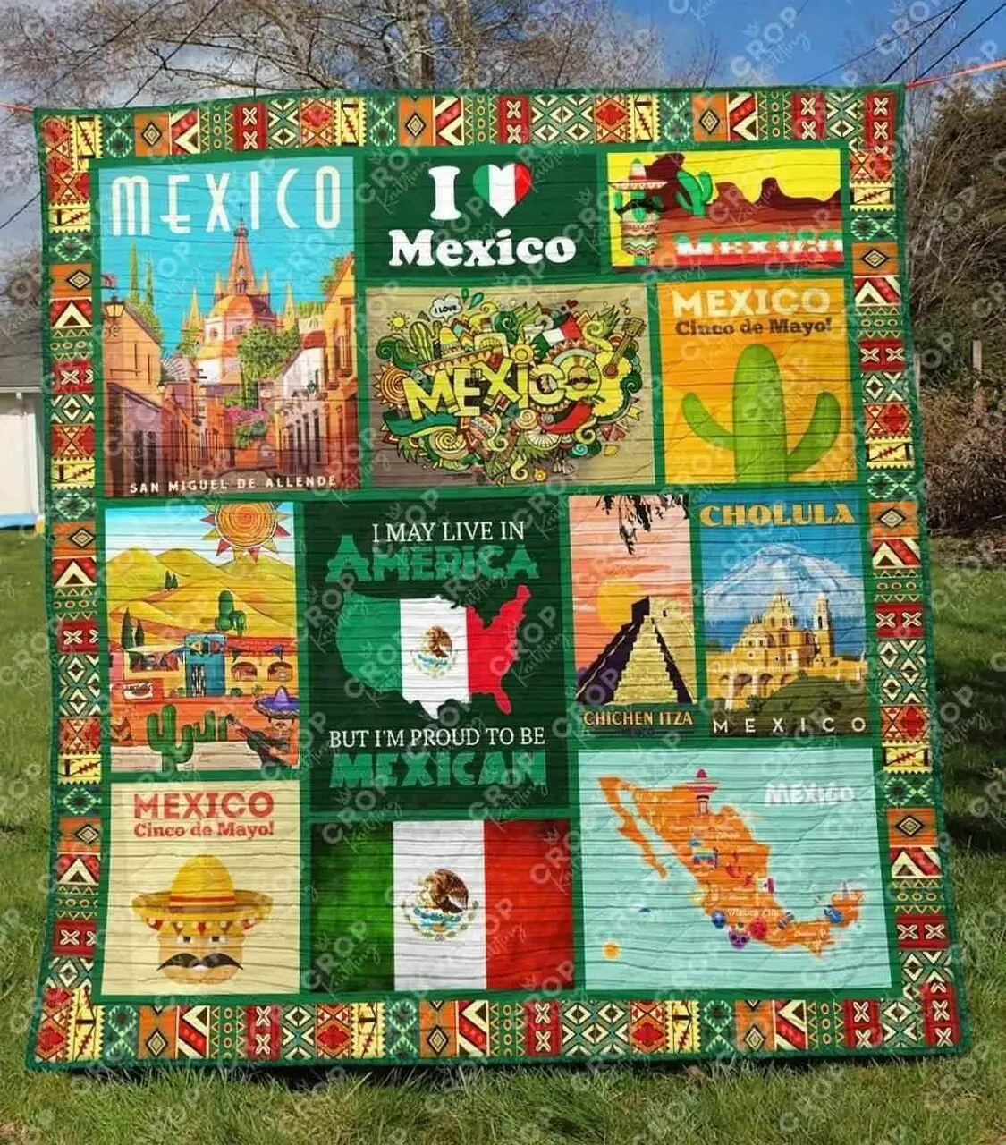 Mexico Blanket Th1307 Quilt and Home Decor