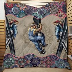 Mh Ironworker Planket Quilt Axd and Home Decor