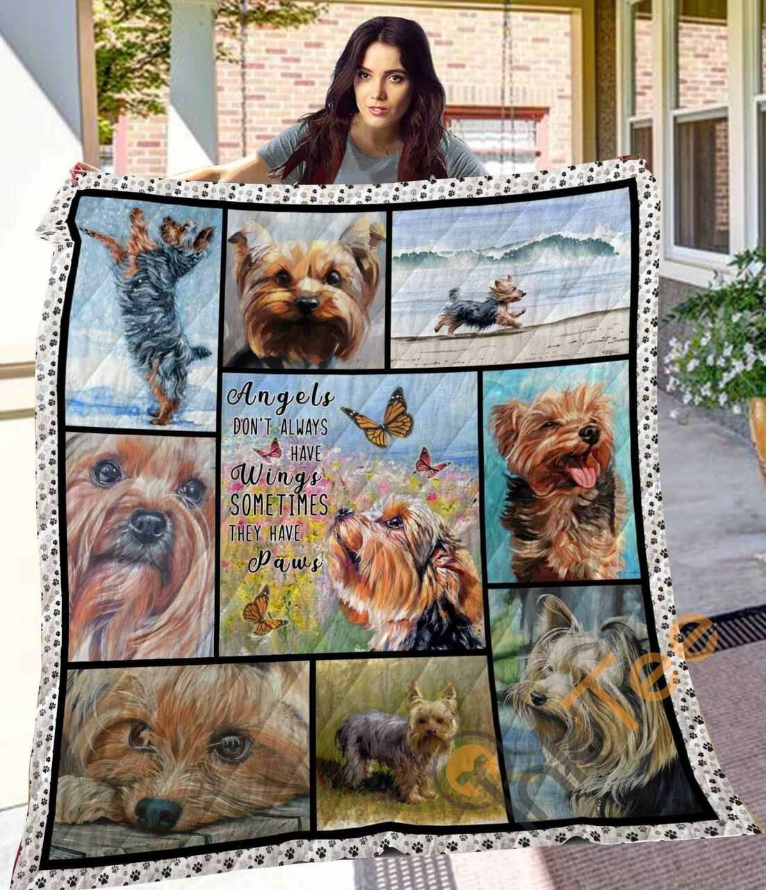 MHQD00031 Yorkshire Terrier Blanket TH1709 Quilt and Home Decor