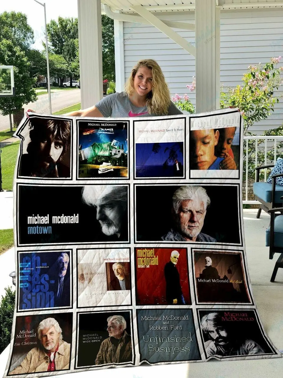 Michael Mcdonald Quilt Blanket and Home Decor