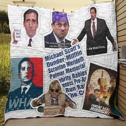 Michael Scott Best Quotes And Images Quilt Blanket and Home Decor