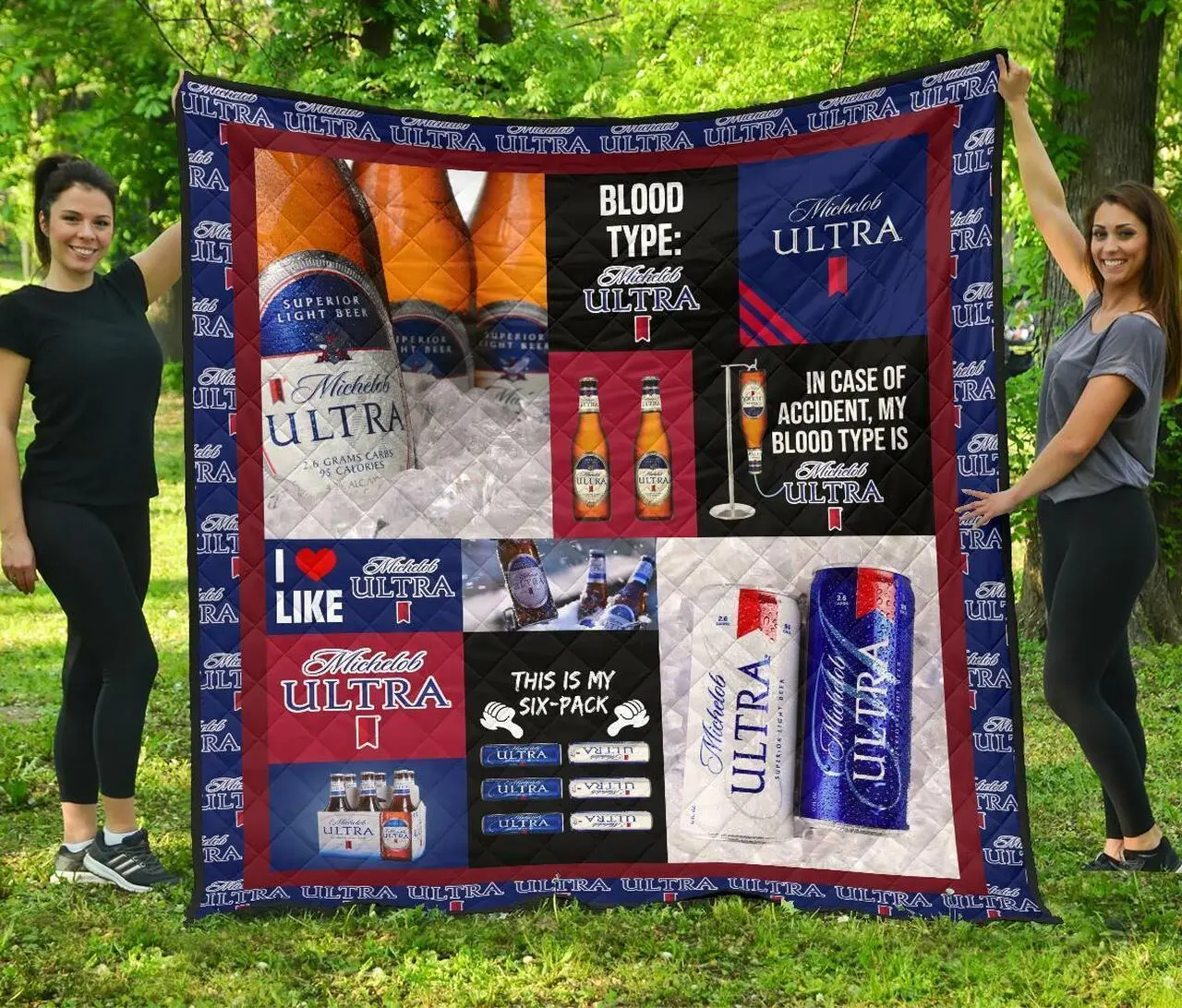 Michelob Ultra Funny Gift Idea For Beer Lover Quilt and Home Decor