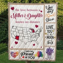 Michigan Arizona The Love Mother And Daughter Hur Quilt Bevrsr and Home Decor