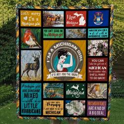 Michigan Girl Cl14100324Mdq Quilt Blanket and Home Decor