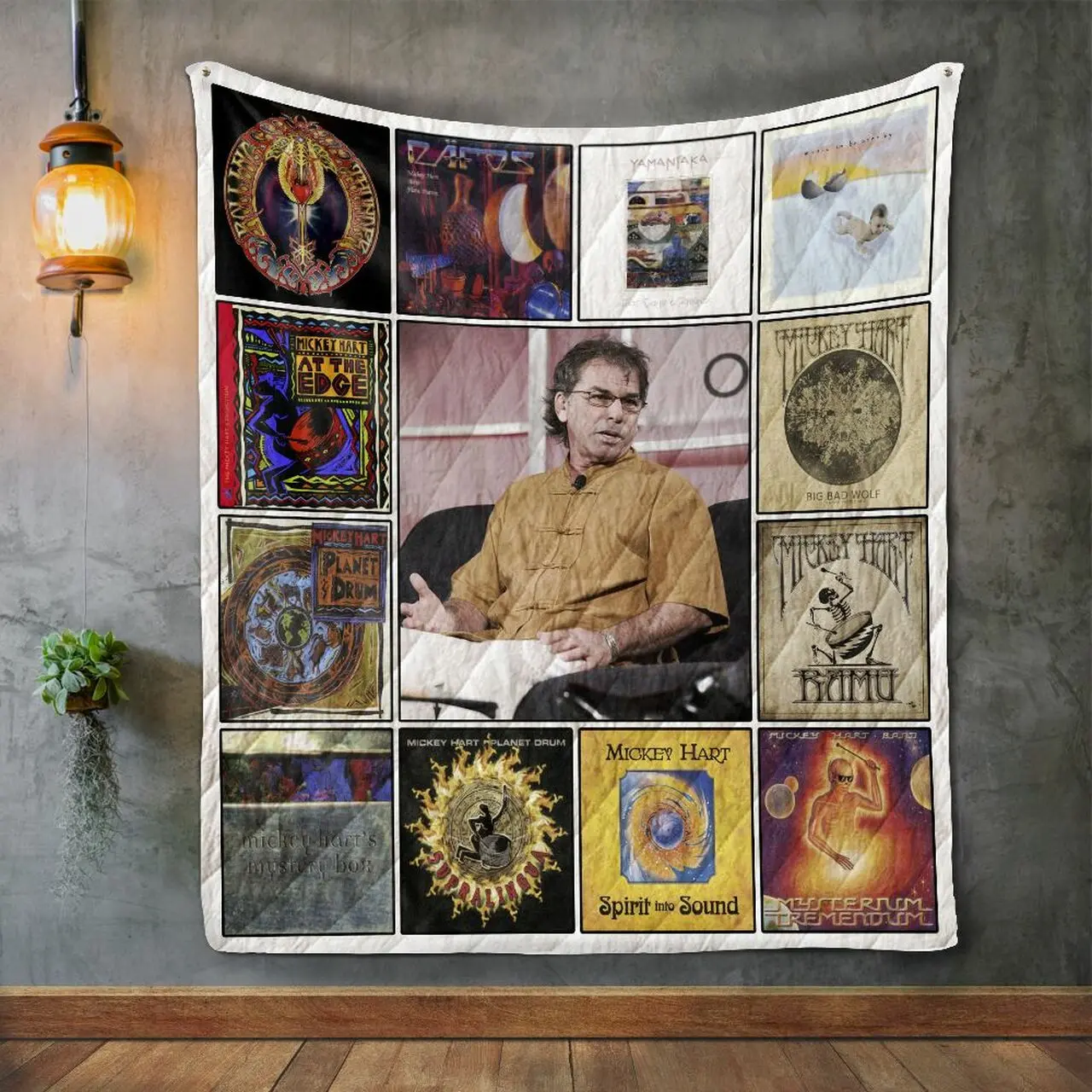 Mickey Hart Album Covers Quilt Blanket and Home Decor