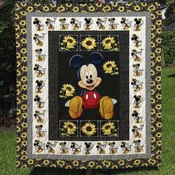 Mickey Mouse Sunshine Quilt Blanket  Quilt and Home Decor