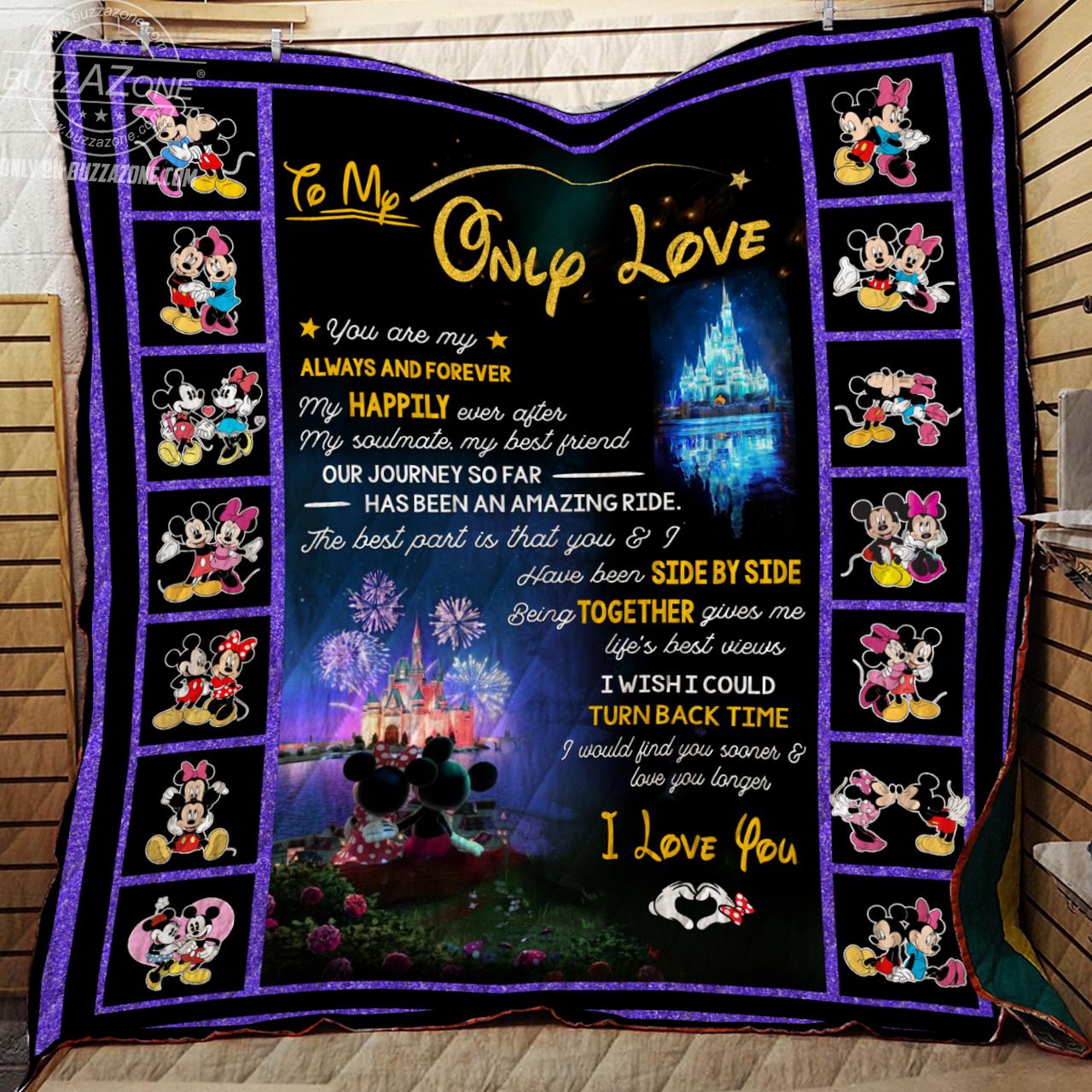 Mickey Mouse You Are My Always And Forever Quilt Nh and Home Decor