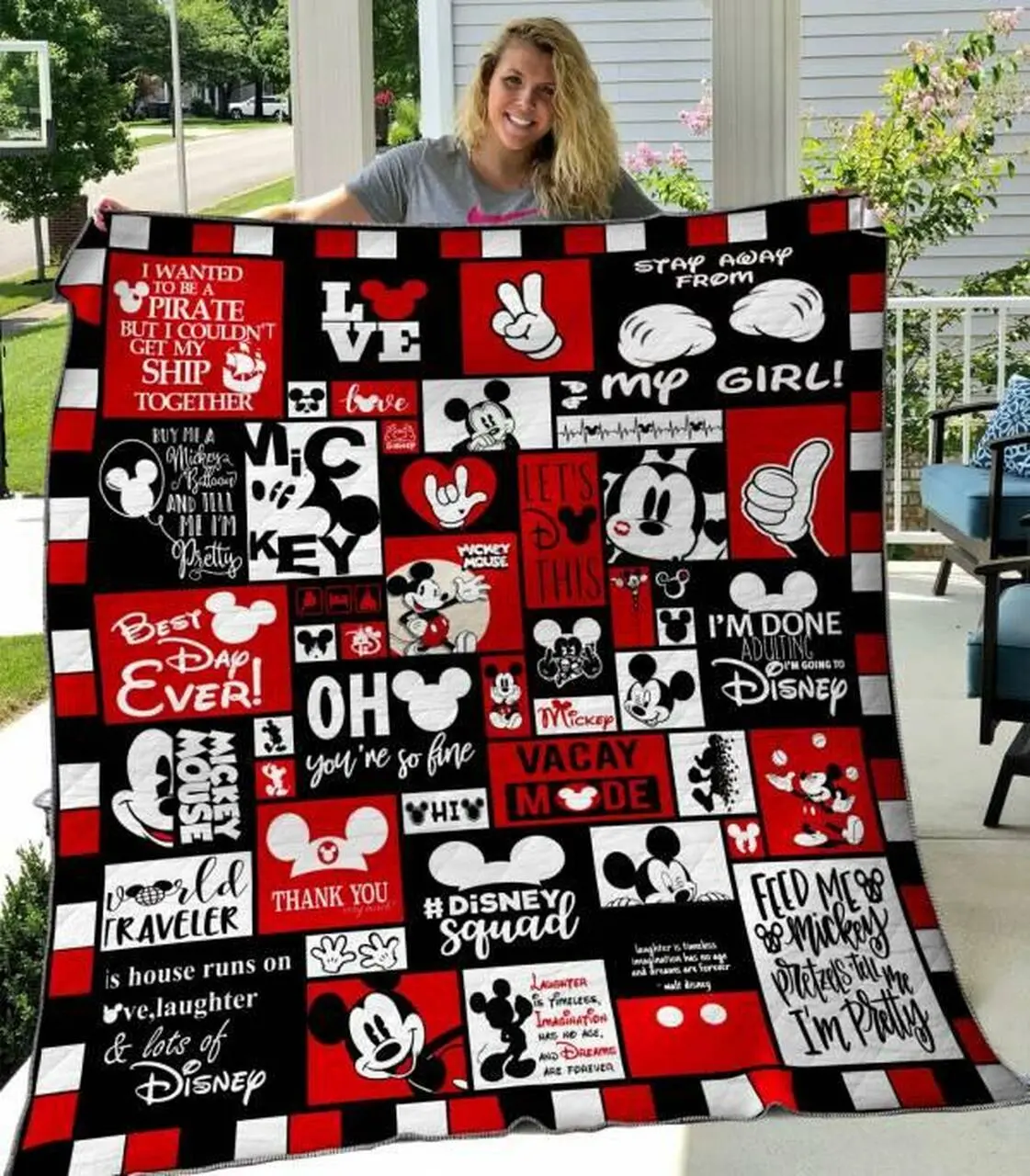 Mickey Quilt Blanket Hvt300524 Quilt and Home Decor