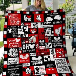 Mickey Quilt Blanket Hvt300524  Quilt and Home Decor