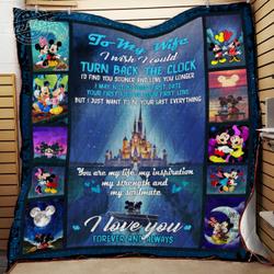 Mickey You Are My Life Quilt Nv and Home Decor