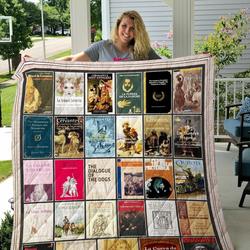 Miguel De Cervantes Books Quilt Blanket and Home Decor
