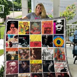 Miles Davis Albums Cover Poster Quilt 2 and Home Decor