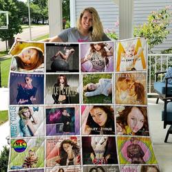 Miley Cyrus Best Songs Quilt Blanket and Home Decor