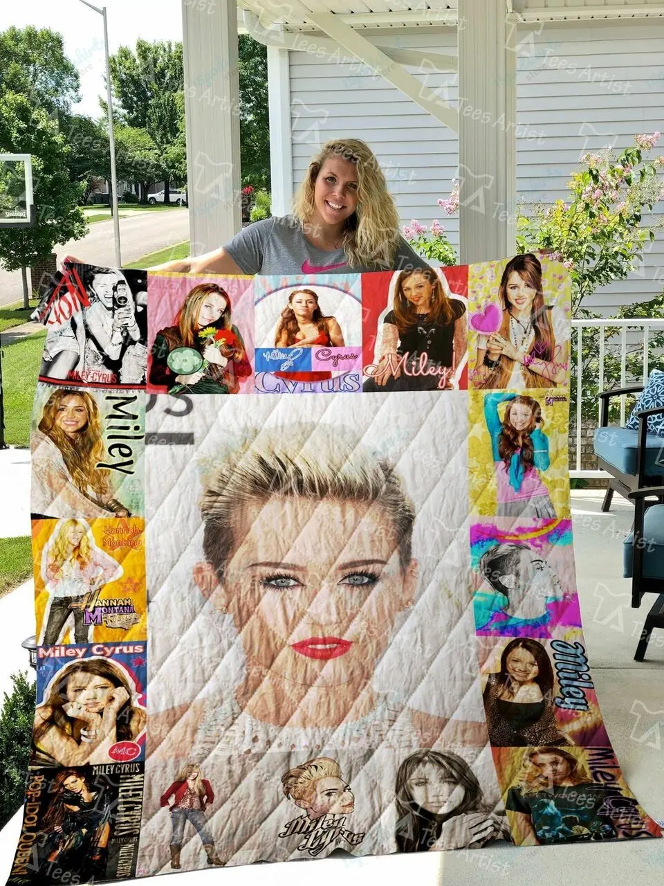 Miley Cyrus Quilt Blanket 01149 and Home Decor