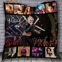 Miley Cyrus Quilt Blanket Bs995 and Home Decor