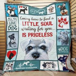 Miniature Schnauzer Dog Quilt Blanket Dhc05021238Td and Home Decor