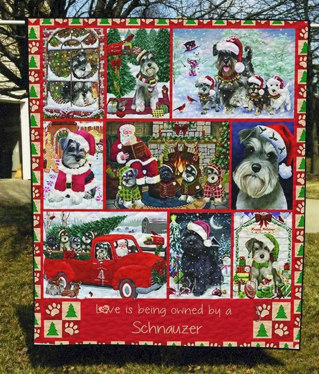 Miniature Schnauzer Quilt Ahy and Home Decor